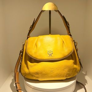 MCM shoulder/crossbody yellow bag